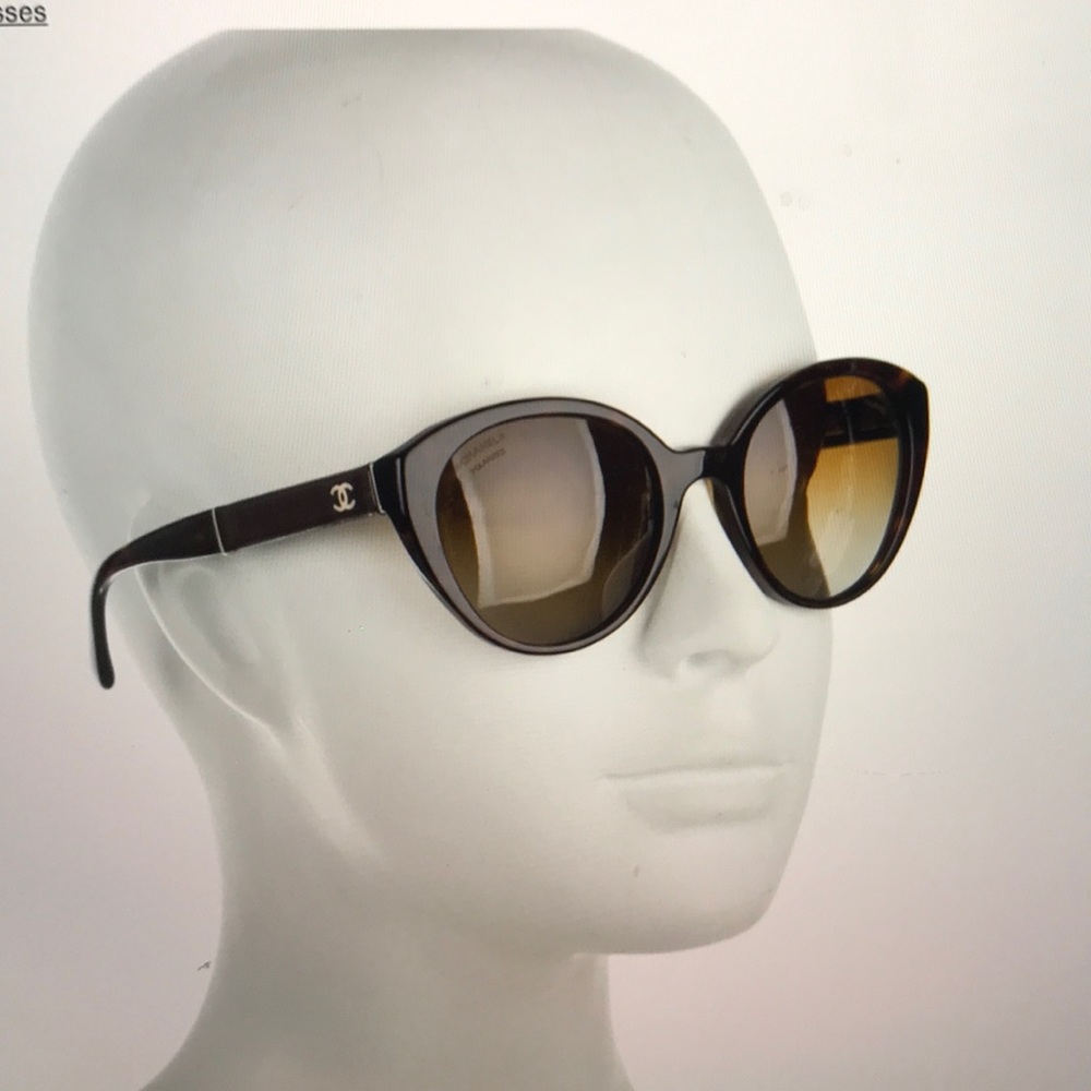 Classic Black Chanel Polarized Sunglasses